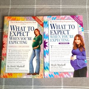 2 x What to expect when you're expecting Pregnancy Book Set